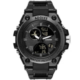 addies MY-1818 Luminous Three-window LED Outdoor Sports Multi-function Electronic Watch for Men, Support Calendar / Alarm Clock / Timer