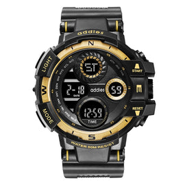 addies MY-1901 Luminous Three-window LED Outdoor Sports Multi-function Electronic Watch for Men, Support Calendar / Alarm Clock / Timer / Talking