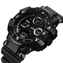 Load image into Gallery viewer, addies MY-1901 Luminous Three-window LED Outdoor Sports Multi-function Electronic Watch for Men, Support Calendar / Alarm Clock / Timer / Talking