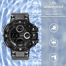 Load image into Gallery viewer, addies MY-1901 Luminous Three-window LED Outdoor Sports Multi-function Electronic Watch for Men, Support Calendar / Alarm Clock / Timer / Talking