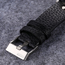 Load image into Gallery viewer, CAGARNY 6820 Fashionable Multifunctional Style Quartz Business Sport Wrist Watch with Leather Band &amp; GMT Time &amp; Calendar &amp; Luminous Display for Men(Brown Band White Window)