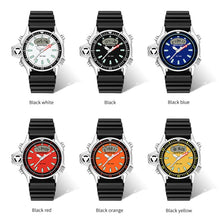 Load image into Gallery viewer, SANDA 3008 Multifunctional Men Outdoor Sports Noctilucent 50m Waterproof Digital Wrist Watch