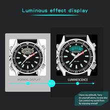 Load image into Gallery viewer, SANDA 3008 Multifunctional Men Outdoor Sports Noctilucent 50m Waterproof Digital Wrist Watch