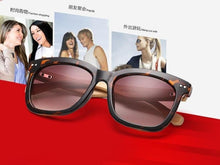 Load image into Gallery viewer, Bamboo Sunglasses, curd, sand black, Brown