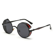 Load image into Gallery viewer, Retro Carved Round Sunglasses, Sunglasses#silver frame ice blue, Sunglasses#silver frame gray sheet, Sunglasses#silver frame white mercury, Sunglasses#rimmed gray tablets, Sunglasses#Tyrant gold box gold, Sunglasses#Gold frame gray sheet               ...