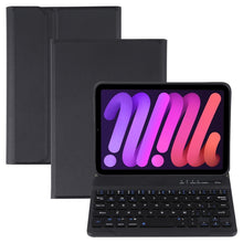 Load image into Gallery viewer, A06 Detachable Lambskin Texture Ultra-thin TPU Bluetooth Keyboard Leather Tablet Case with Stand For iPad mini 6 / mini 7, A06