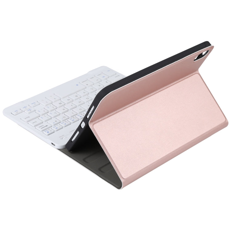 A06 Detachable Lambskin Texture Ultra-thin TPU Bluetooth Keyboard Leather Tablet Case with Stand For iPad mini 6 / mini 7, A06