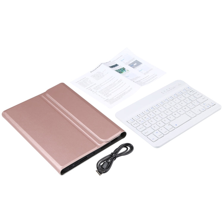 A06 Detachable Lambskin Texture Ultra-thin TPU Bluetooth Keyboard Leather Tablet Case with Stand For iPad mini 6 / mini 7, A06