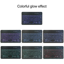 Load image into Gallery viewer, A06S Detachable Lambskin Texture Ultra-thin TPU Backlight Bluetooth Keyboard Leather Tablet Case with Stand For iPad mini 6 / mini 7