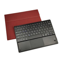 Load image into Gallery viewer, RK109C Detachable Magnetic Plastic Bluetooth Keyboard with Touchpad + Silk Pattern TPU Tablet Case for iPad Air 2020, with Pen Slot &amp; Bracket, RK109C