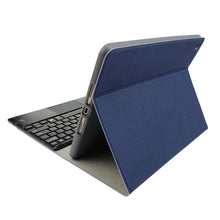 Load image into Gallery viewer, RK508C Detachable Magnetic Plastic Bluetooth Keyboard with Touchpad + Silk Pattern TPU Tablet Case for iPad 9.7 inch, with Pen Slot &amp; Bracket, RK508C