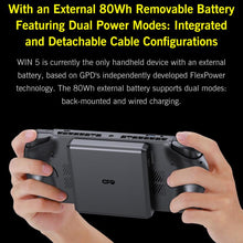 Load image into Gallery viewer, GPD WIN 5 Handheld Game Console, 32GB+2TB, 7 inch Windows 11 OS AMD Ryzen Al Max+ 395 CPU, US Plug, Al Max+ 395 / 32GB+2TB