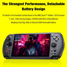 Load image into Gallery viewer, GPD WIN 5 Handheld Game Console, 32GB+2TB, 7 inch Windows 11 OS AMD Ryzen Al Max+ 395 CPU, US Plug, Al Max+ 395 / 32GB+2TB