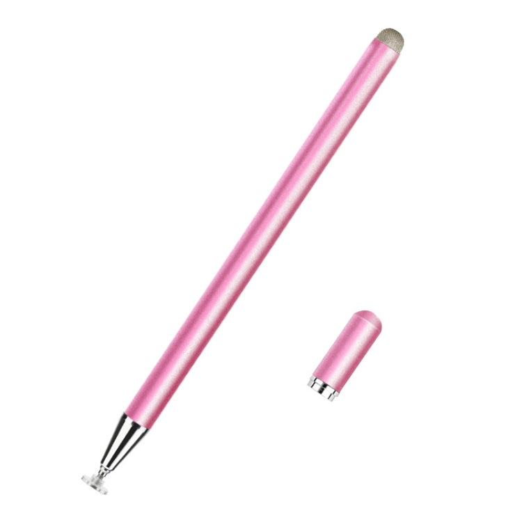 JD02 Universal Magnetic Pen Cap Pan Head + Fiber Cloth 2 in 1 Stylus Pen for Smart Tablets and Mobile Phones
