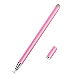 JD02 Universal Magnetic Pen Cap Pan Head + Fiber Cloth 2 in 1 Stylus Pen for Smart Tablets and Mobile Phones
