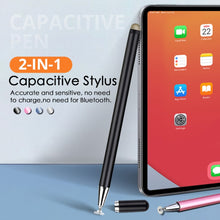 Load image into Gallery viewer, JD02 Universal Magnetic Pen Cap Pan Head + Fiber Cloth 2 in 1 Stylus Pen for Smart Tablets and Mobile Phones