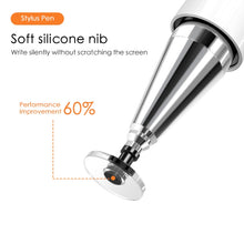 Load image into Gallery viewer, JD02 Universal Magnetic Pen Cap Pan Head + Fiber Cloth 2 in 1 Stylus Pen for Smart Tablets and Mobile Phones