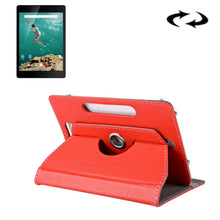 Load image into Gallery viewer, 9 inch Tablets Leather Case Crazy Horse Texture 360 Degrees Rotation Protective Case Shell with Holder for ONDA V891w, Ramos i9s Pro &amp; Win8, Colorfly i898W &amp; i898A, 9 inch White, 9 inch Black, 9 inch Orange, 9 inch Red, 9 inch Baby Blue, 9 inch Blue   ...