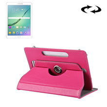 Load image into Gallery viewer, 10 inch Tablets Leather Case Crazy Horse Texture 360 Degrees Rotation Protective Case Shell with Holder for Asus ZenPad 10 Z300C, Huawei MediaPad M2 10.0-A01W, Cube IWORK10, 10 inch Blue, 10 inch Magenta, 10 inch Purple, 10 inch Baby Blue, 10 inch Whit...