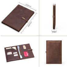 Load image into Gallery viewer, CF2002 For iPad Pro 10.5 inch Retro Crazy Horse Texture Buckle Multifunctional Tablet PC Protective Leather Case with Mobile Phone / Notebook Pockets &amp; Card Slots