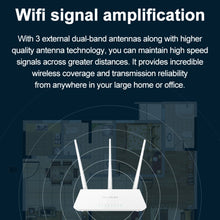 Load image into Gallery viewer, Tenda F3 Wireless 2.4GHz 300Mbps WiFi Router with 3*5dBi External Antennas, F3