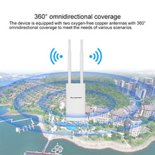 Load image into Gallery viewer, COMFAST CF-EW72 1200Mbs Outdoor Waterproof Signal Amplifier Wireless Router Repeater WIFI Base Station with 2 Antennas, CF-EW72 North American Edition