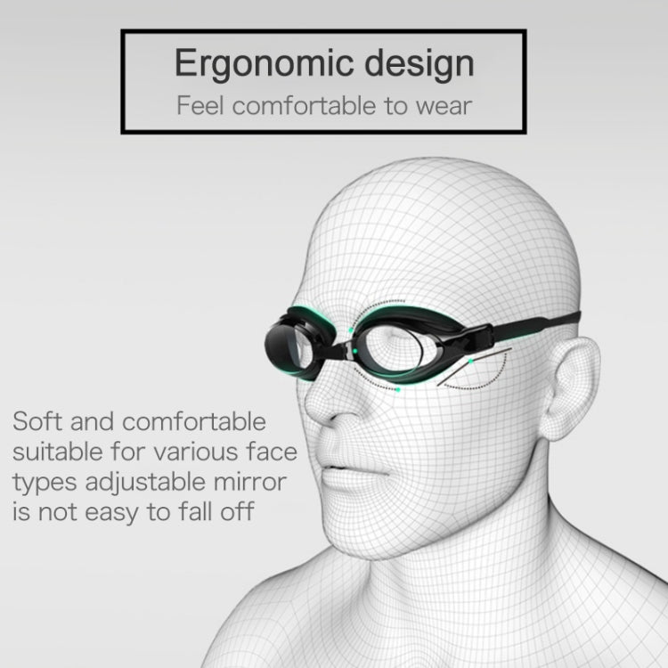 High-definition Waterproof Fogproof Swimming Goggles with Swimming Cap