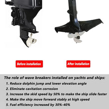 Load image into Gallery viewer, Outboard Motor Wave Pressure Board Sliding Wing Tail for 4 to 50HP Outdrive Stabilizer, For 4 to 50HP Outdrive Stabilizer