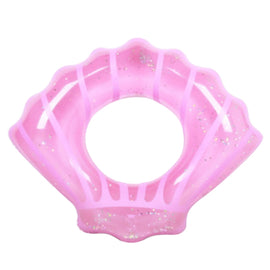 Shell Shape Inflatable Swimming Ring Lifesaving Ring Axillary Ring, Size: L,100x110cm