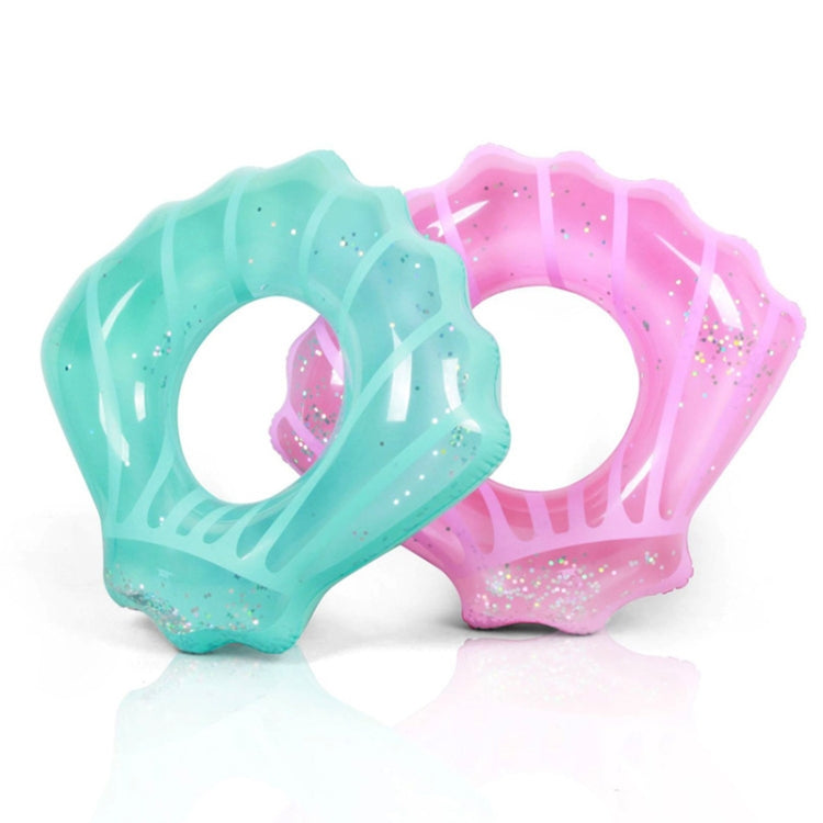 Shell Shape Inflatable Swimming Ring Lifesaving Ring Axillary Ring, Size: L,100x110cm