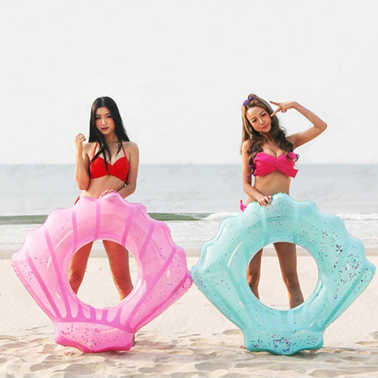 Shell Shape Inflatable Swimming Ring Lifesaving Ring Axillary Ring, Size: L,100x110cm