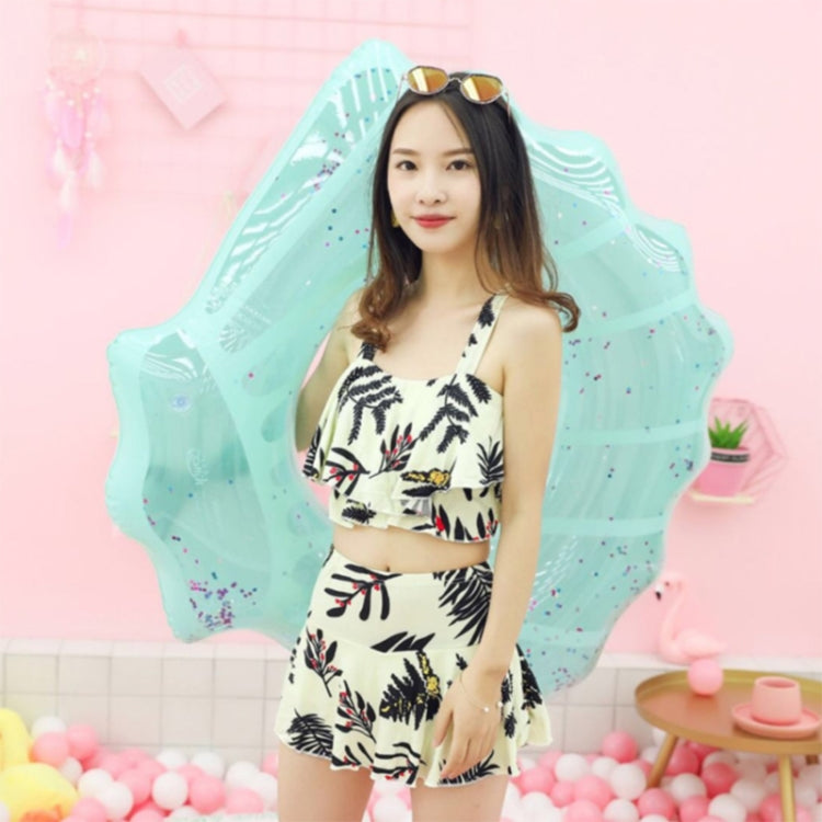 Shell Shape Inflatable Swimming Ring Lifesaving Ring Axillary Ring, Size: L,100x110cm