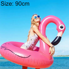 Load image into Gallery viewer, Summer Inflatable Flamingo Shaped Float Pool Lounge Swimming Ring Floating Bed Raft, Size: 90cm