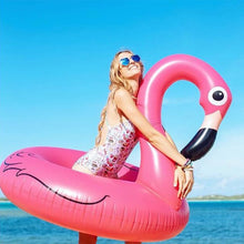 Load image into Gallery viewer, Summer Inflatable Flamingo Shaped Float Pool Lounge Swimming Ring Floating Bed Raft, Size: 90cm