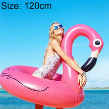 Load image into Gallery viewer, Summer Inflatable Flamingo Shaped Float Pool Lounge Swimming Ring Floating Bed Raft, Size: 120cm