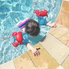 Load image into Gallery viewer, Children Inflatable Red Crabs Shape Arm Bands Floatation Sleeves Water Wings Swimming Floats, Size: 16x20x15cm