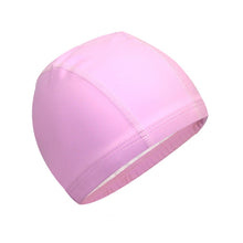 Load image into Gallery viewer, Adult Waterproof PU Coating Stretchy Swimming Cap Keep Long Hair Dry Ear Protection Swim Cap