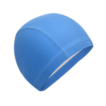 Load image into Gallery viewer, Adult Waterproof PU Coating Stretchy Swimming Cap Keep Long Hair Dry Ear Protection Swim Cap