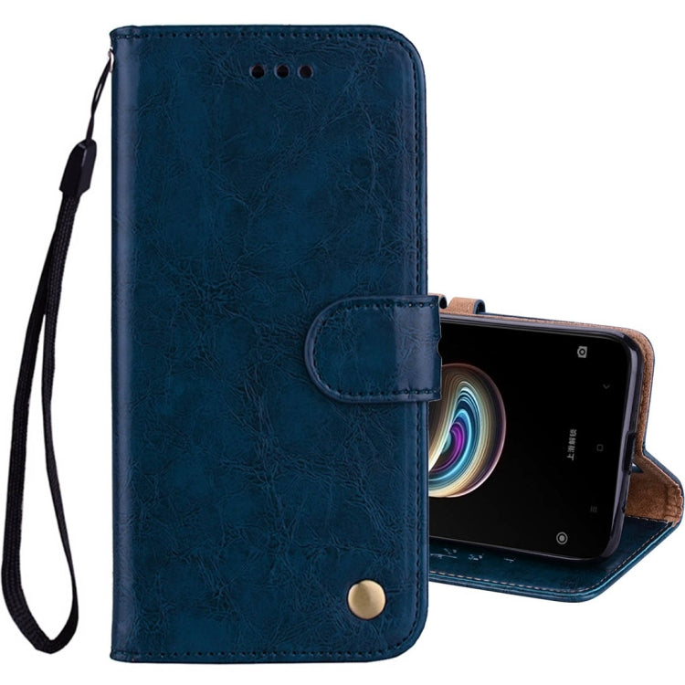 For Xiaomi  Redmi 5A Business Style Oil Wax Texture Horizontal Flip Leather Case with Holder & Card Slots & Wallet & Lanyard