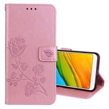 Load image into Gallery viewer, For Xiaomi Redmi 5 Plus Rose Embossed Horizontal Flip Environmental PU Leather Case with Holder &amp; Card Slots &amp; Wallet