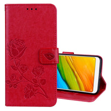 Load image into Gallery viewer, For Xiaomi Redmi 5 Plus Rose Embossed Horizontal Flip Environmental PU Leather Case with Holder &amp; Card Slots &amp; Wallet