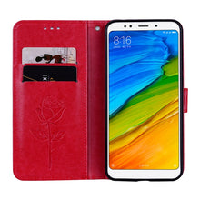 Load image into Gallery viewer, For Xiaomi Redmi 5 Plus Rose Embossed Horizontal Flip Environmental PU Leather Case with Holder &amp; Card Slots &amp; Wallet, For Xiaomi Redmi 5 Plus