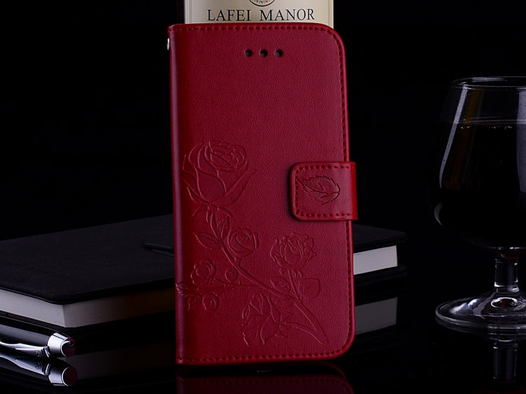 For Xiaomi Redmi 5 Plus Rose Embossed Horizontal Flip Environmental PU Leather Case with Holder & Card Slots & Wallet, For Xiaomi Redmi 5 Plus