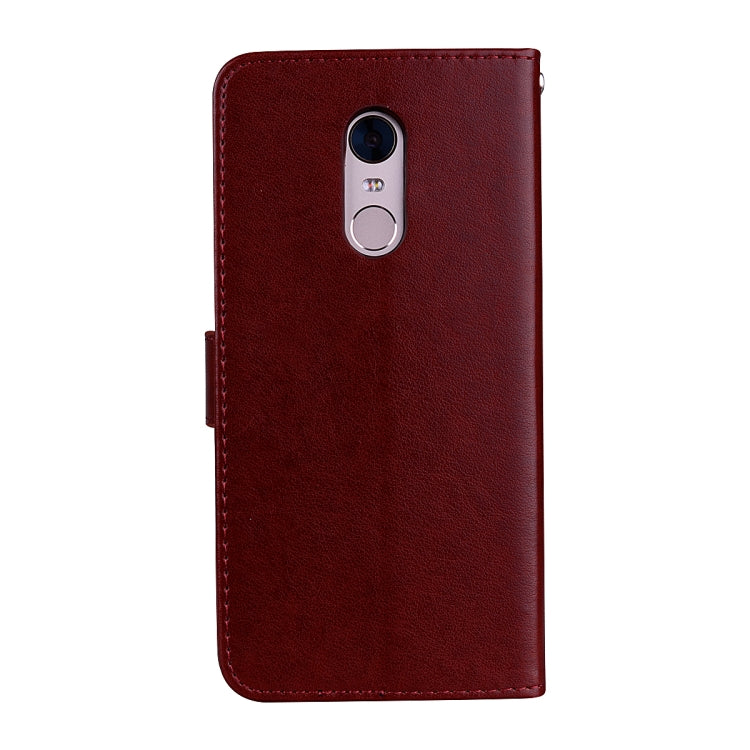 For Xiaomi Redmi 5 Plus Rose Embossed Horizontal Flip Environmental PU Leather Case with Holder & Card Slots & Wallet