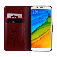 Load image into Gallery viewer, For Xiaomi Redmi 5 Plus Rose Embossed Horizontal Flip Environmental PU Leather Case with Holder &amp; Card Slots &amp; Wallet