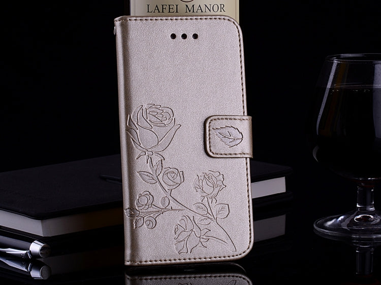 For Xiaomi Redmi 5 Rose Embossed Horizontal Flip Environmental PU Leather Case with Holder & Card Slots & Wallet