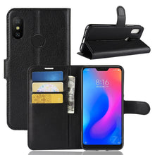 Load image into Gallery viewer, Litchi Texture Horizontal Flip Leather Case for Xiaomi Redmi 6 Pro / Mi A2 Lite, with Wallet &amp; Holder &amp; Card Slots
