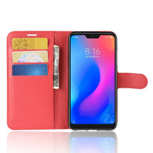Load image into Gallery viewer, Litchi Texture Horizontal Flip Leather Case for Xiaomi Redmi 6 Pro / Mi A2 Lite, with Wallet &amp; Holder &amp; Card Slots