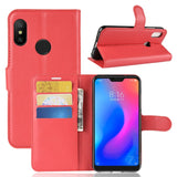Litchi Texture Horizontal Flip Leather Case for Xiaomi Redmi 6 Pro / Mi A2 Lite, with Wallet & Holder & Card Slots