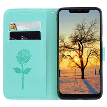 Load image into Gallery viewer, Rose Embossed Horizontal Flip PU Leather Case for Xiaomi Pocophone F1 , with Holder &amp; Card Slots &amp; Wallet